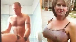 big tits,bottle,cuckold,mature,wife