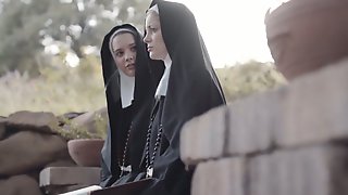 beauty,bottle,masturbation,nun,uniform
